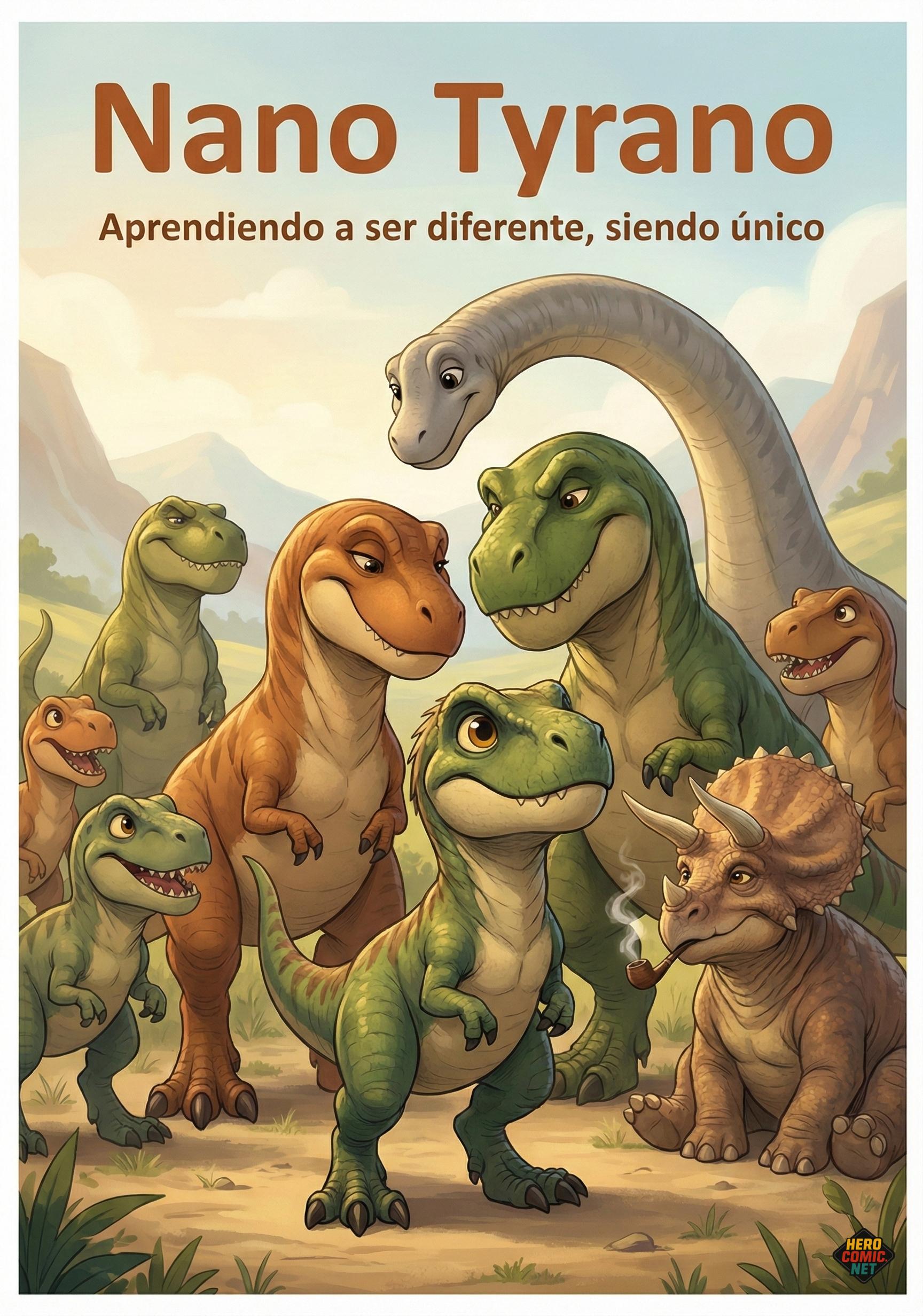 Portada - Nano Tyrano: Aprendiendo a ser diferente, siendo único