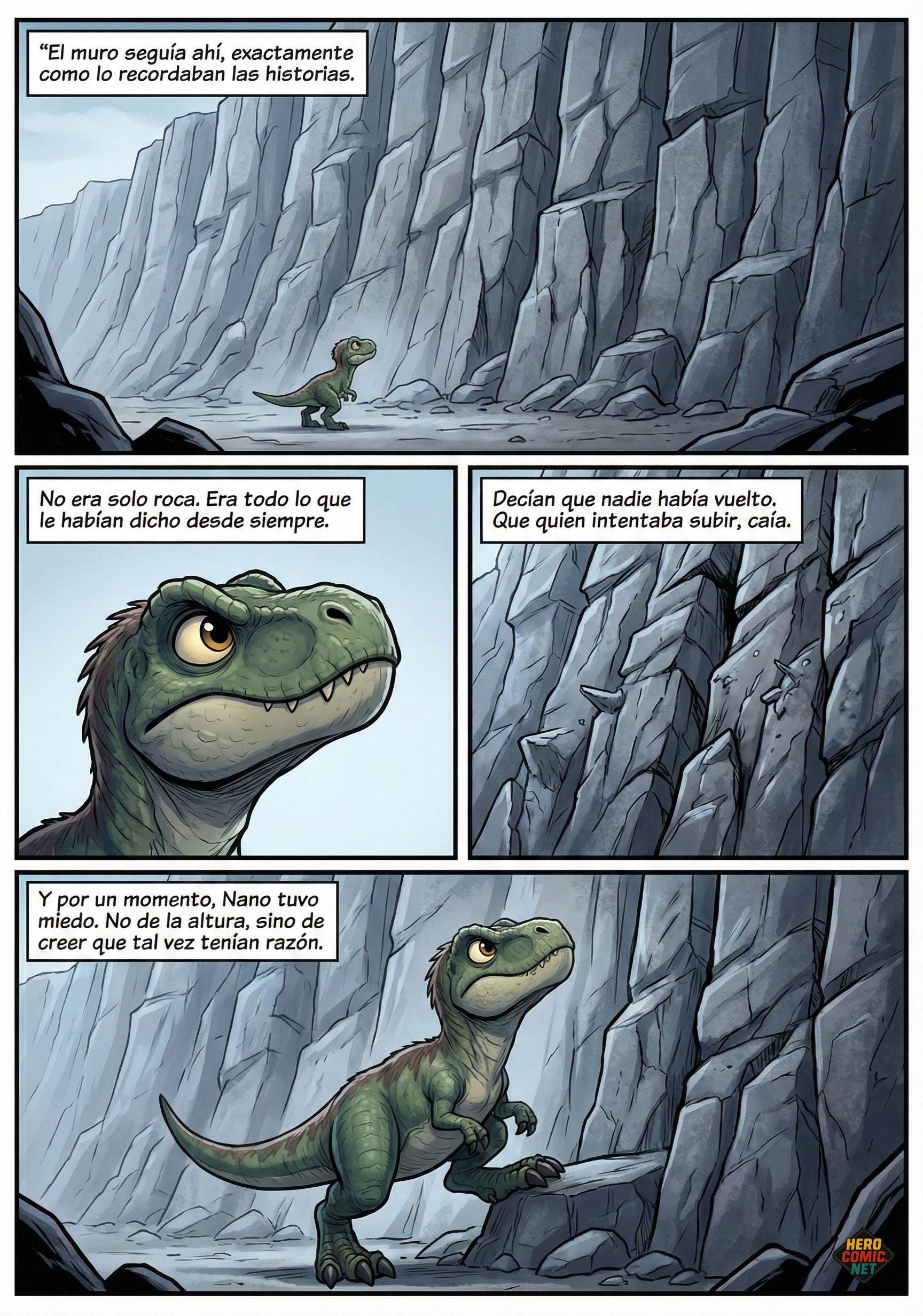 El muro - Nano enfrenta el acantilado