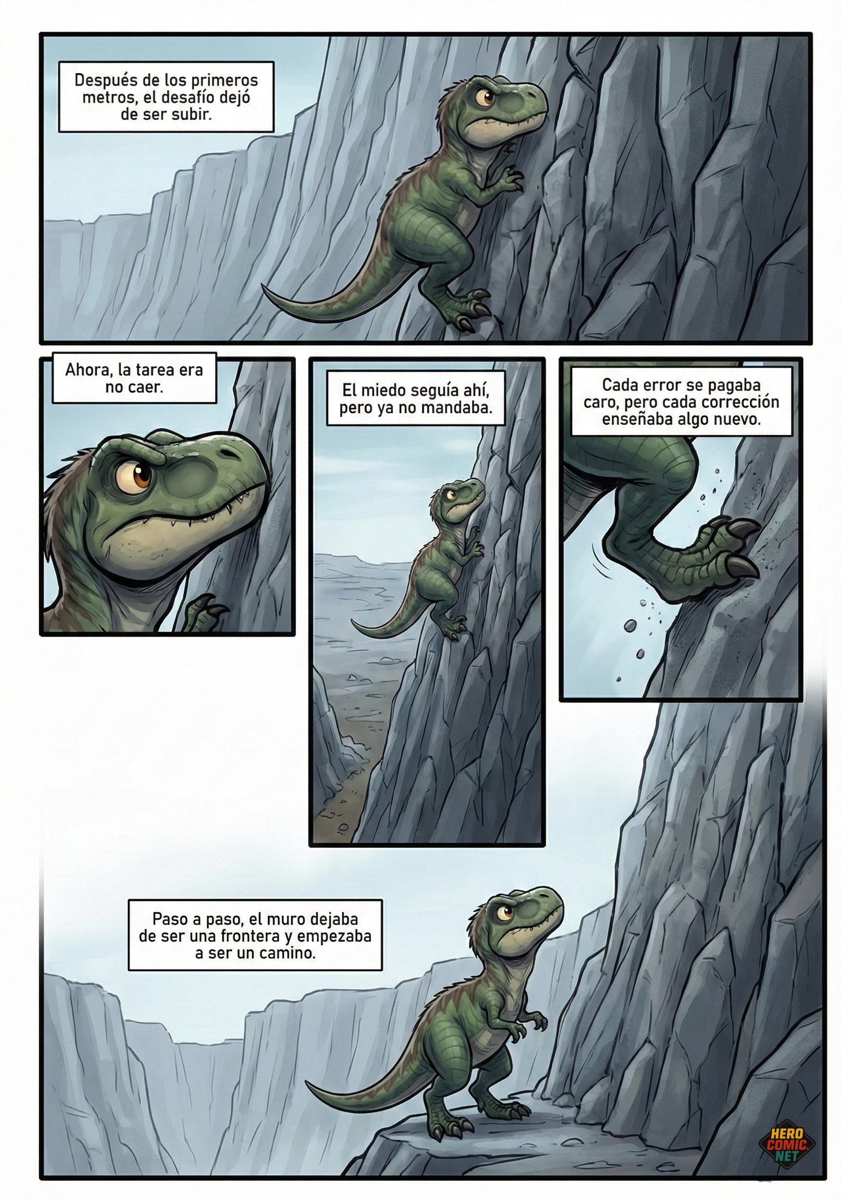 Paso a paso - El muro se convierte en camino