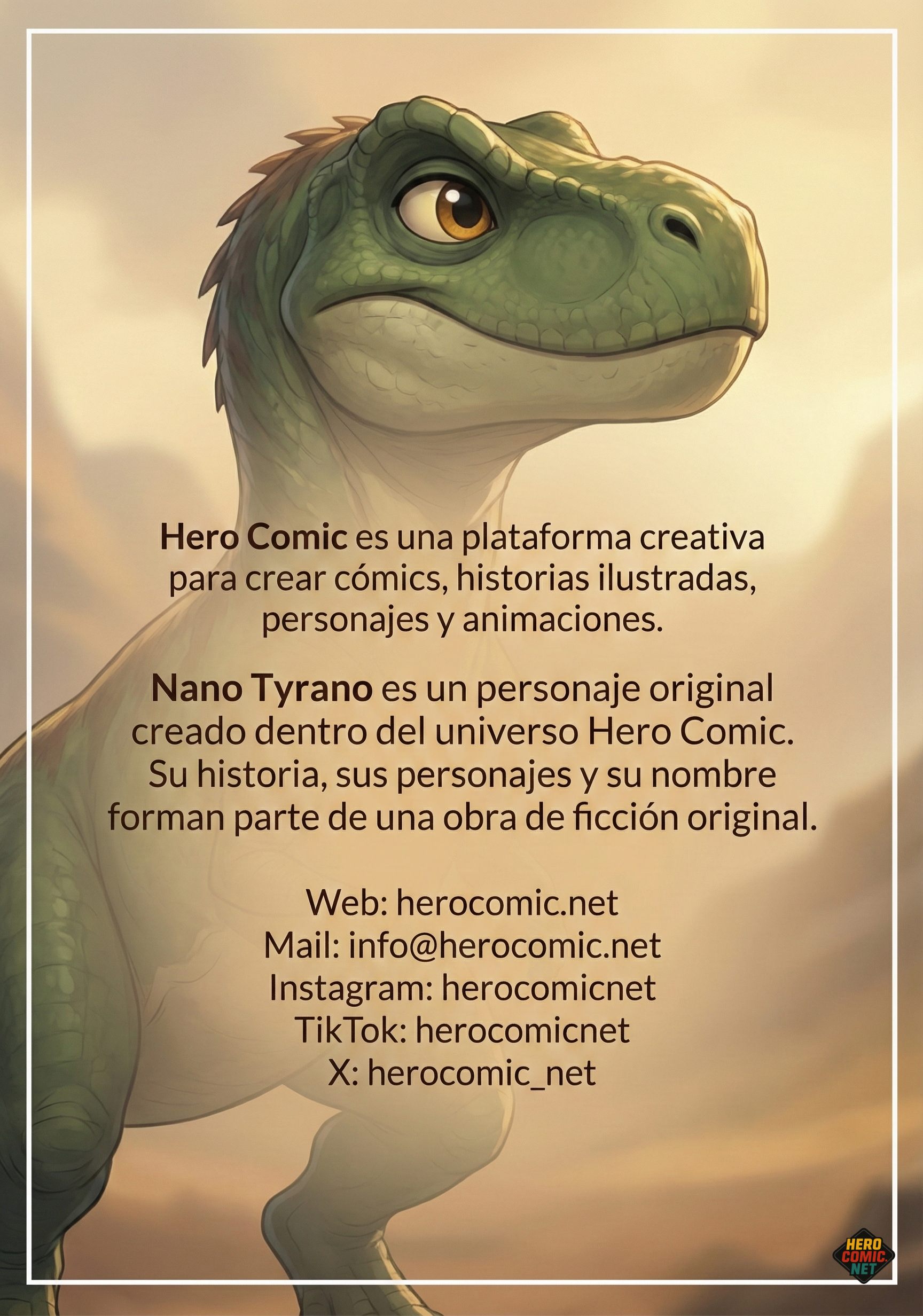 Sobre Hero Comic y Nano Tyrano